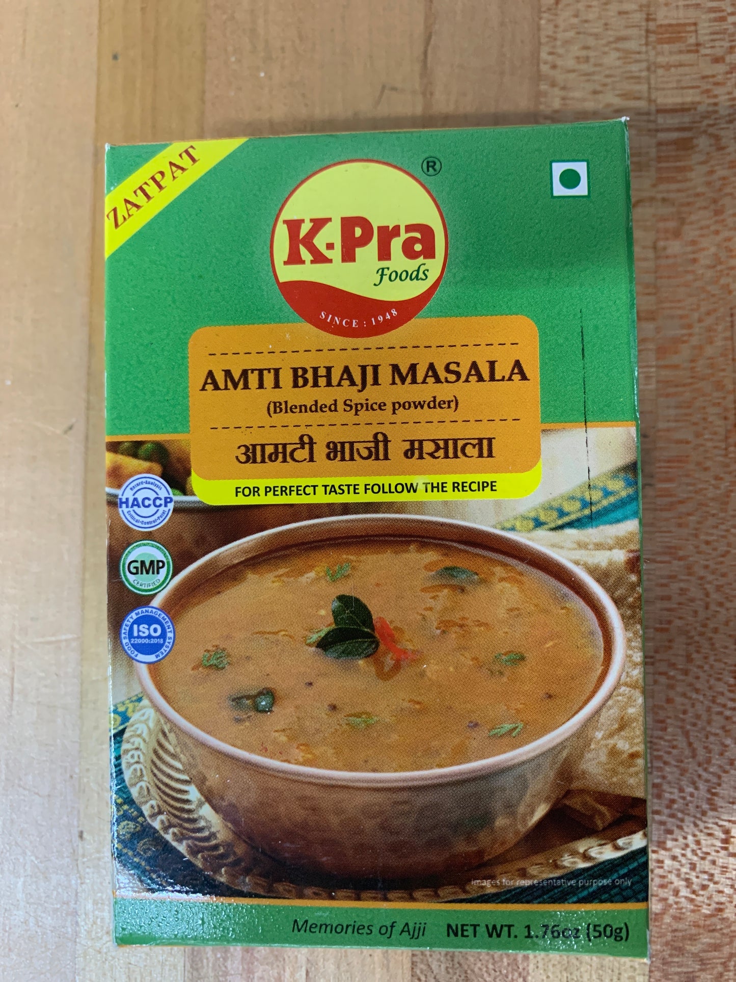 K Pra amti bhaji zatpat masala 50gm