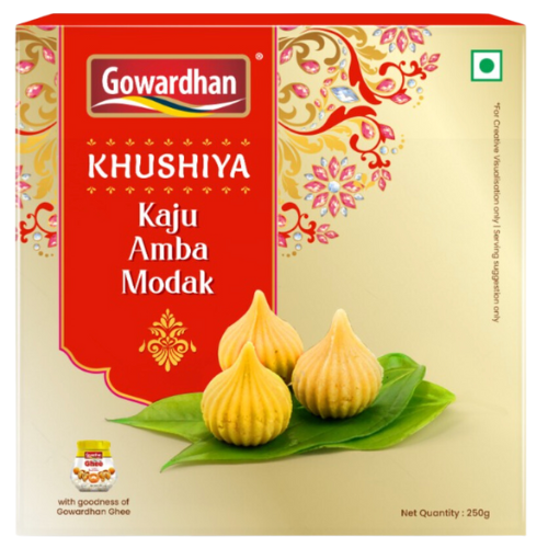 Gowardhan - Kaju Amba Modak (21 pcs)