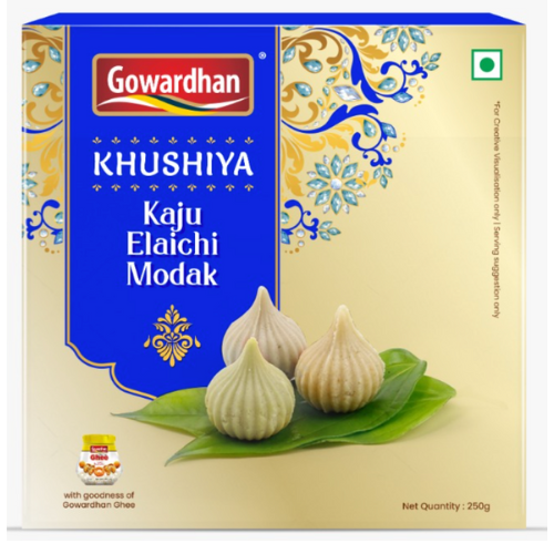 Gowardhan - Kaju Elaichi Modak (21 pcs)