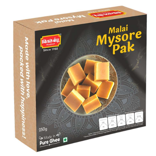 Chitale  Malai Mysore Pak 250 Gm