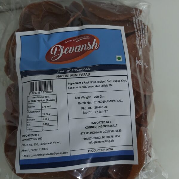 Devansh Nachini Papad 200G