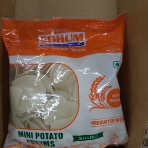 Sohum Mini Potato Fryums Green Chilli 100g